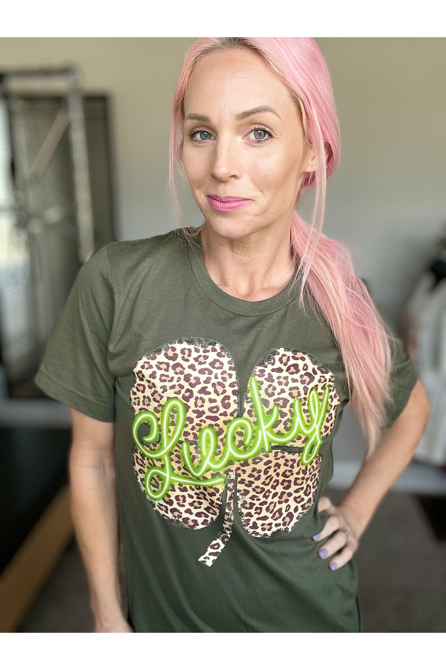 Lucky Leopard Graphic Tee